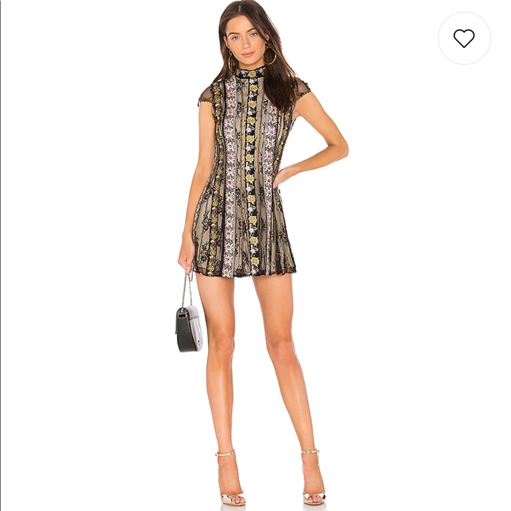 GWYNETH DRESS IN BLACK MULTI